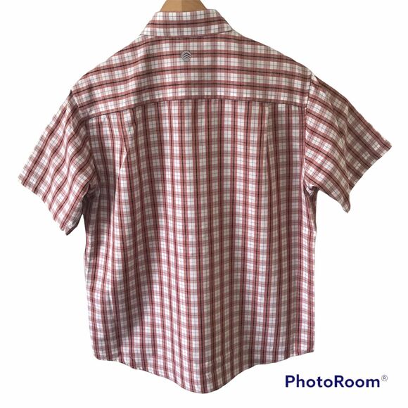 Solaris Shirt Mens Medium Plaid Vented Fishing Moisture Wicking UPF 50 NEW - Picture 5 of 6